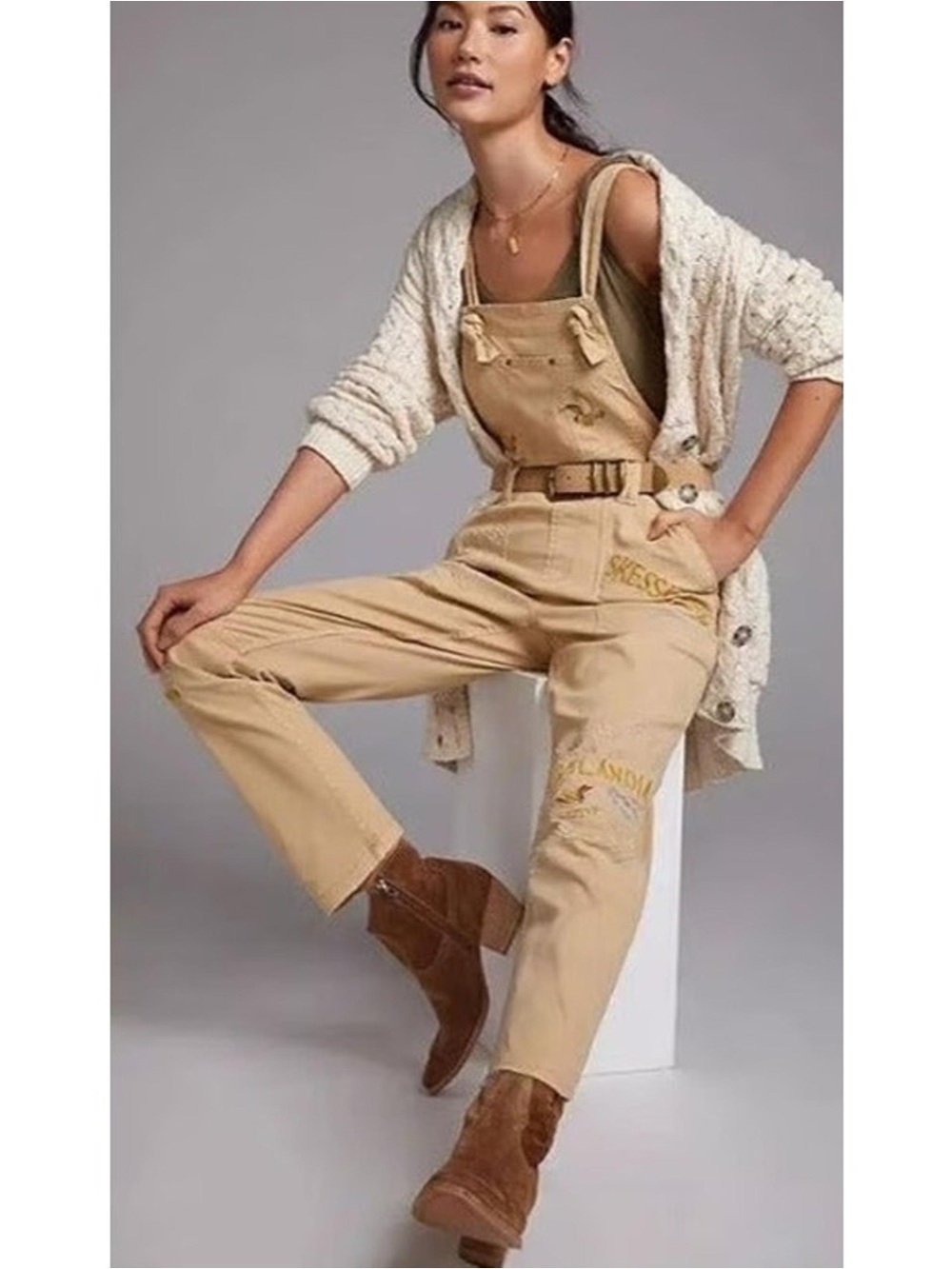 Pilcro The Wanderer Relaxed Overalls from Anthropologie Size 32